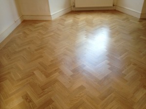 Parquet Herringbone Design Solid Oak